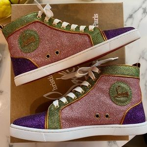 Christian Louboutin Glitter Hightop Sneaker